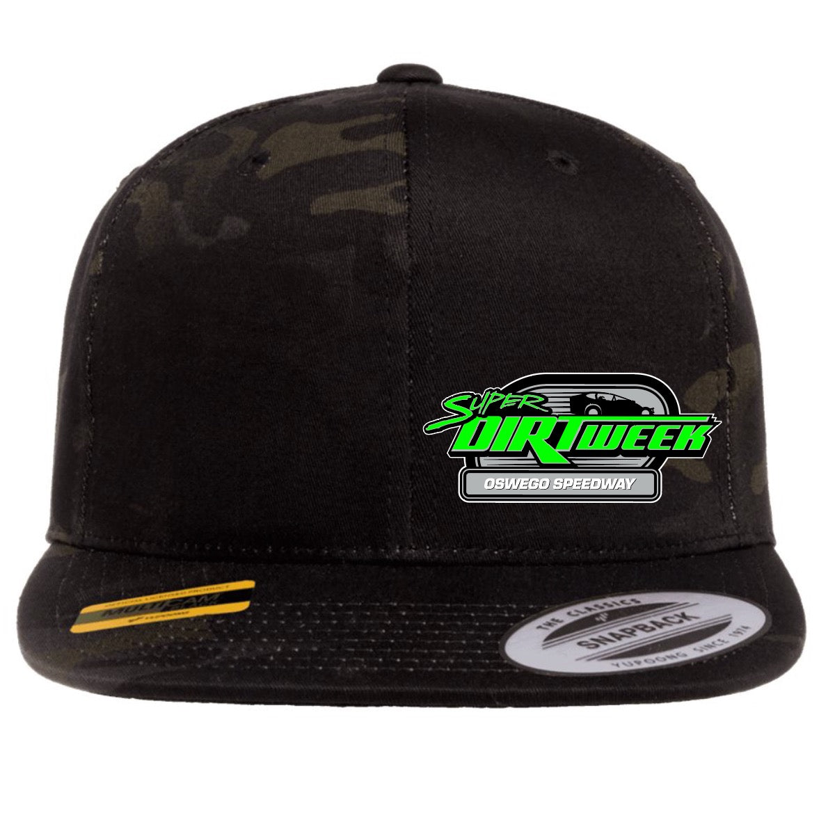 24 SDW Black Camo Flat Bill Hat